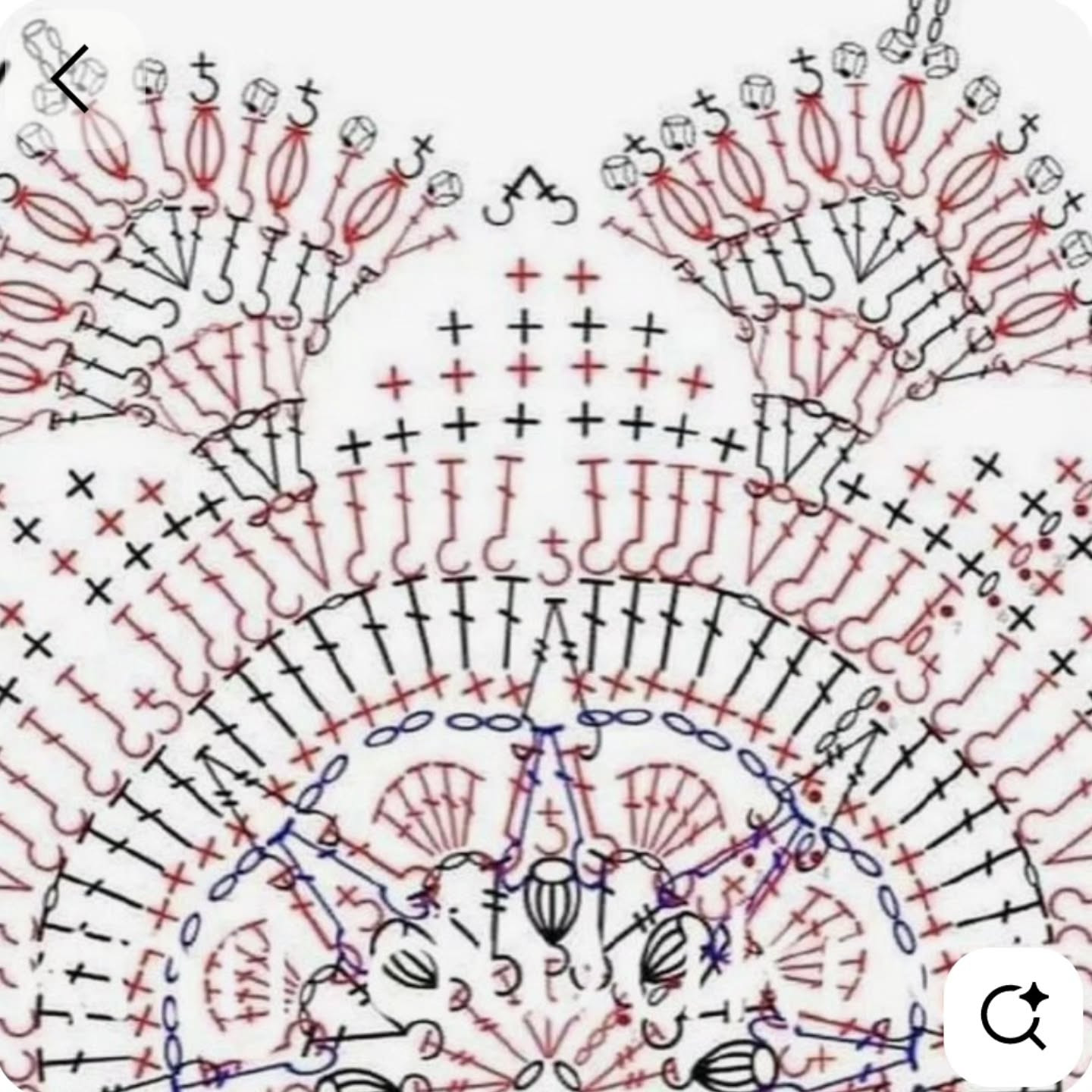Сборник схем вязания крючком для создания узорных салфеток и мандал