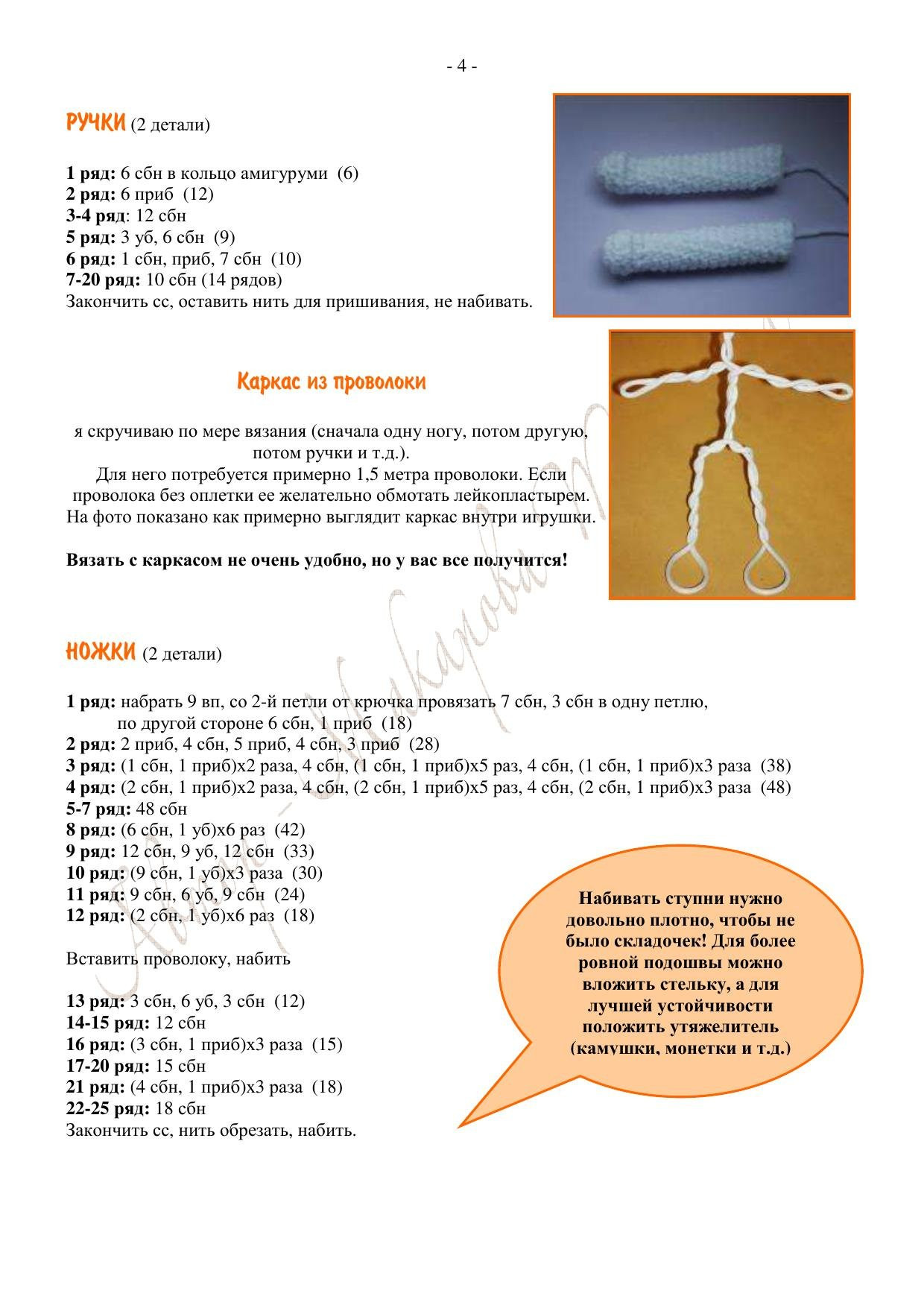 Schemas for Zayka Zlata Amigurumi Rabbit Doll Pattern