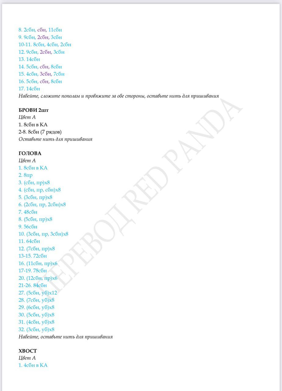 Schematics pour créer Sally le monstre turquoise avec taches violettes en crochet