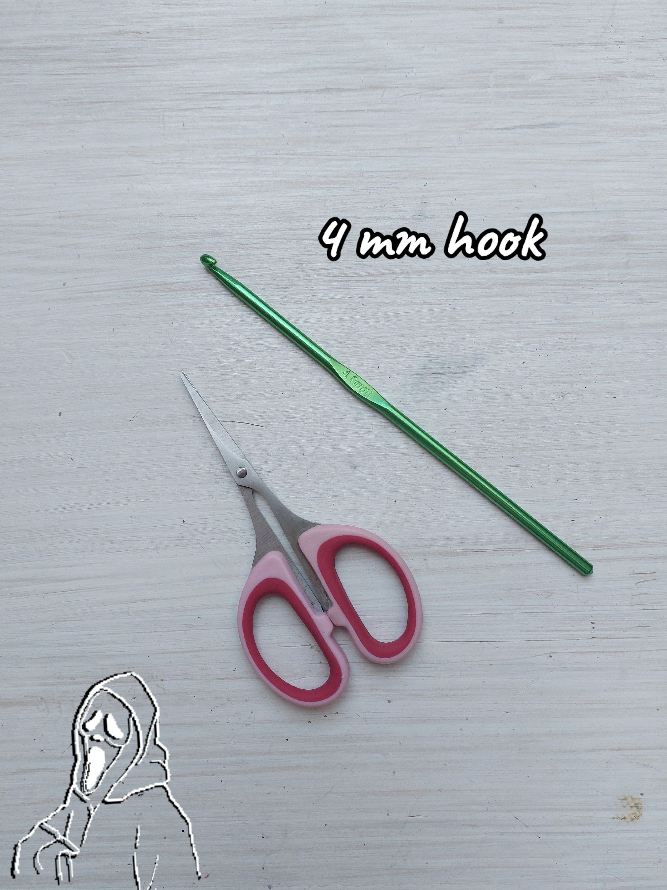 Scream Ghostface Pixel Chart and Tapestry Crochet Pattern with Yarn Colors