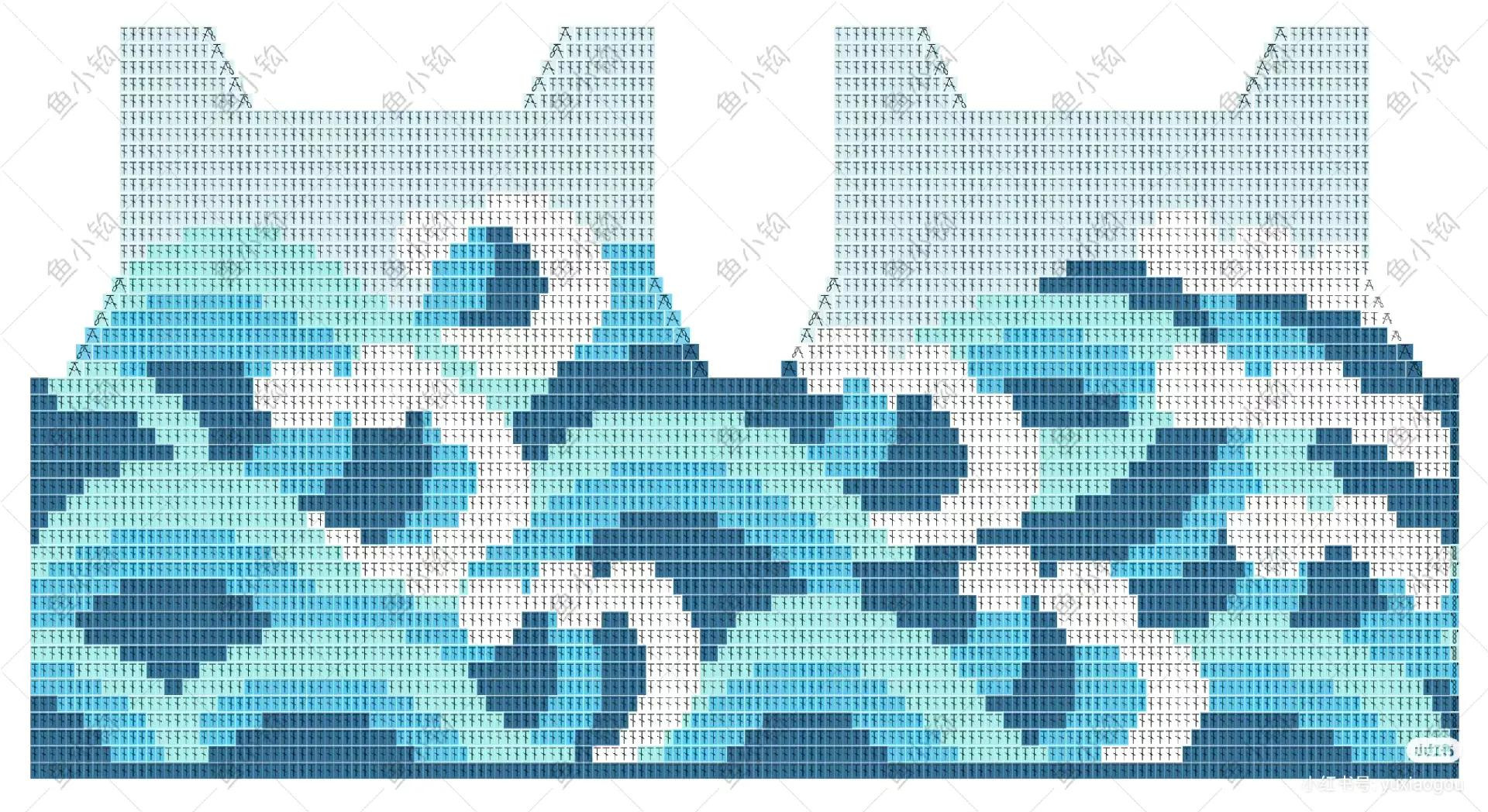 Sea Wave Crochet Vest Pattern with Chart and Instructions