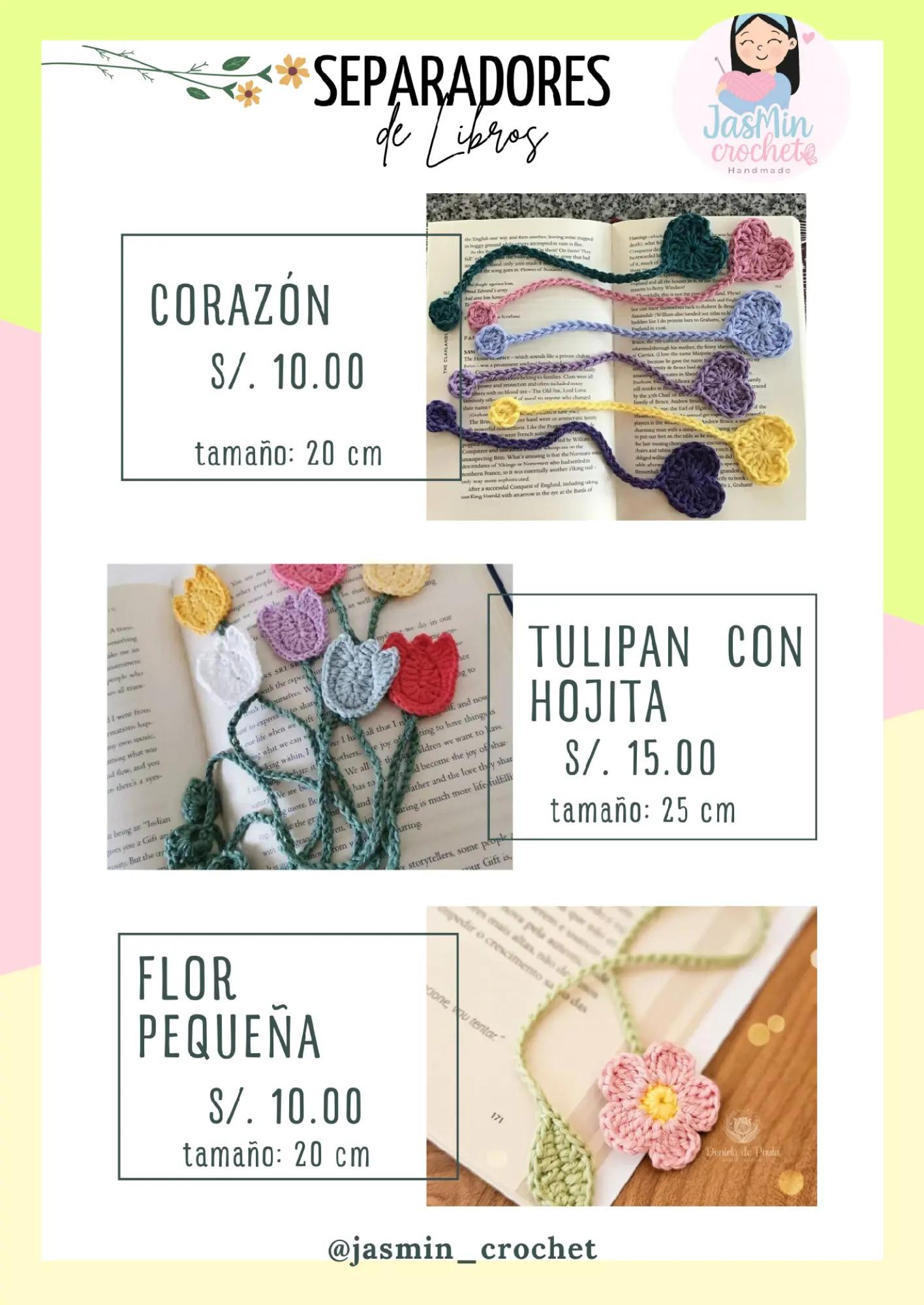 Separação de livros à mão com flores, corações e arco-íris