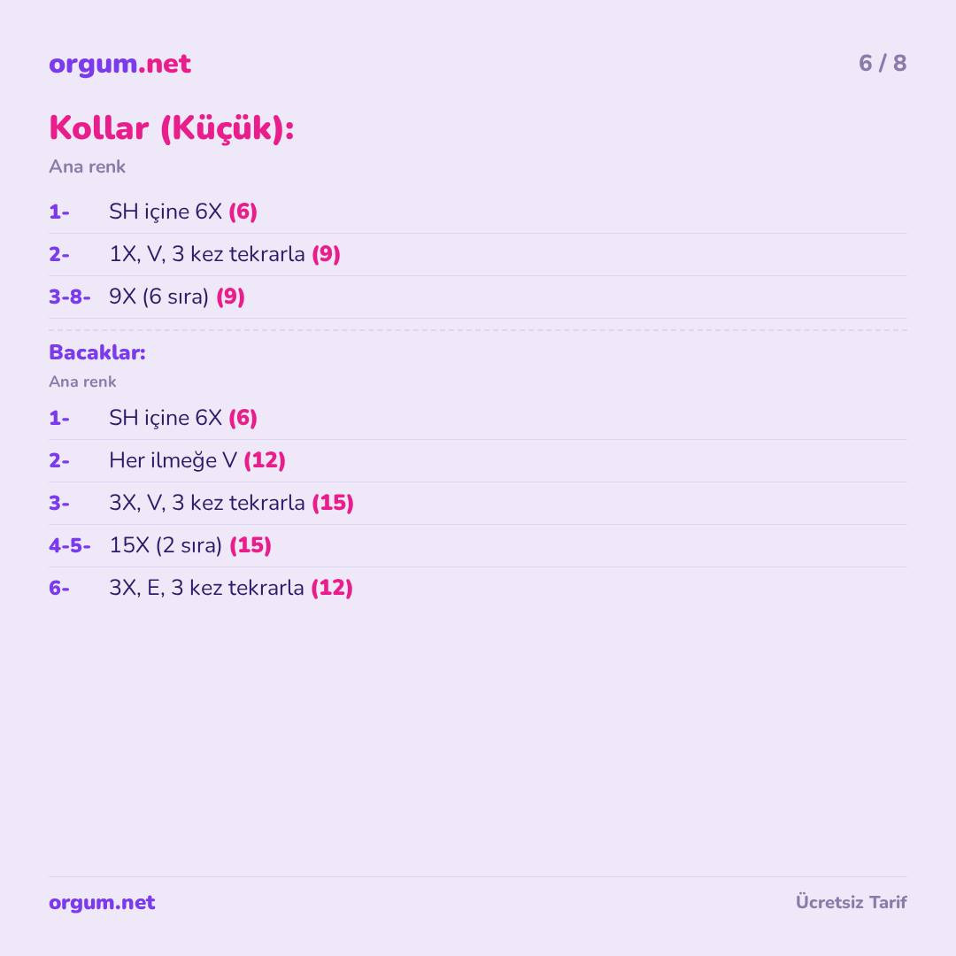 Sevimli Amigurumi Karakter - Búp bê thỏ trắng dễ thương cầm tim hồng, hướng dẫn móc len chi tiết