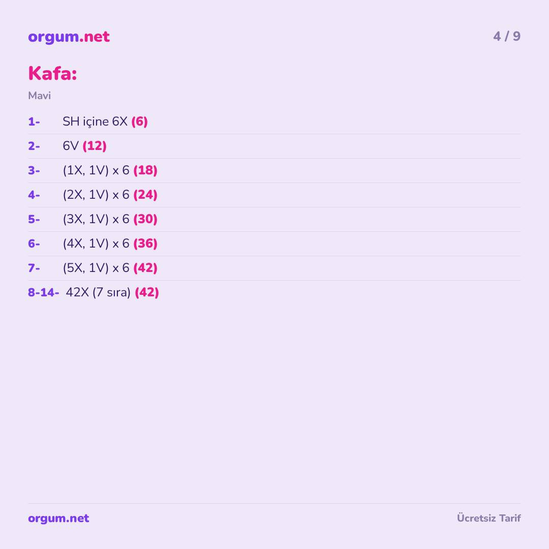 Sevimli Mavi Karakter Amigurumi - Stitch Tarifi (İspanyolca'dan Çeviri)