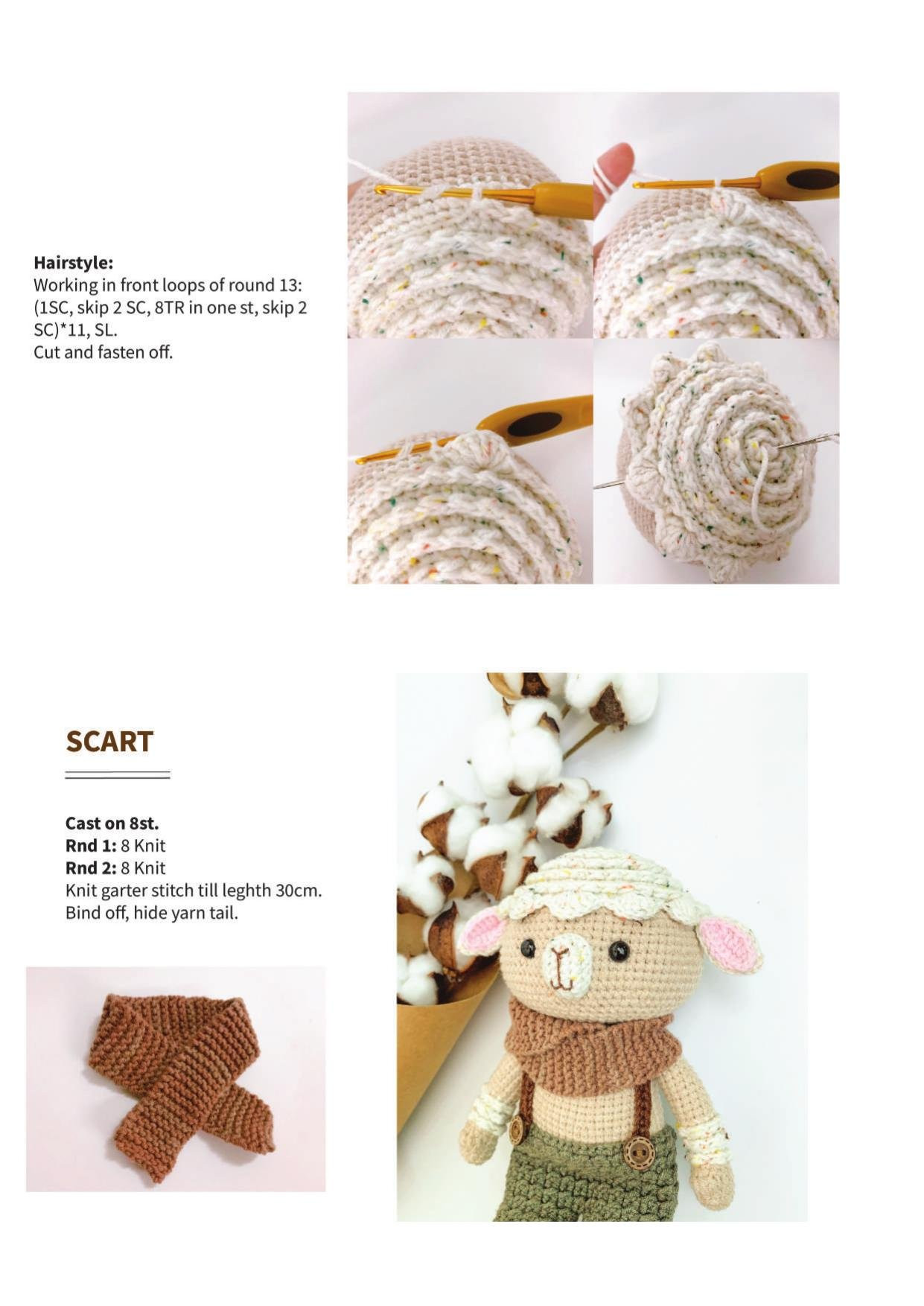 Sheepy The Little Lamb Crochet Amigurumi Pattern by RiKaCraft