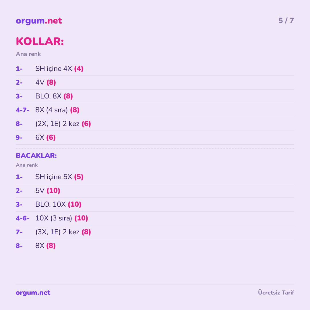 Sid Amigurumi - Ücretsiz Manken Tarifi (Portekizce Çeviri)