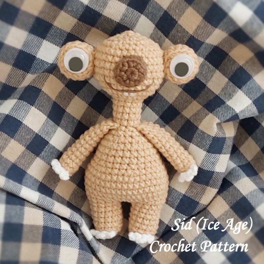 Sid (Ice Age) Crochet Pattern: Complete Amigurumi Doll Tutorial by Iryna Zubova