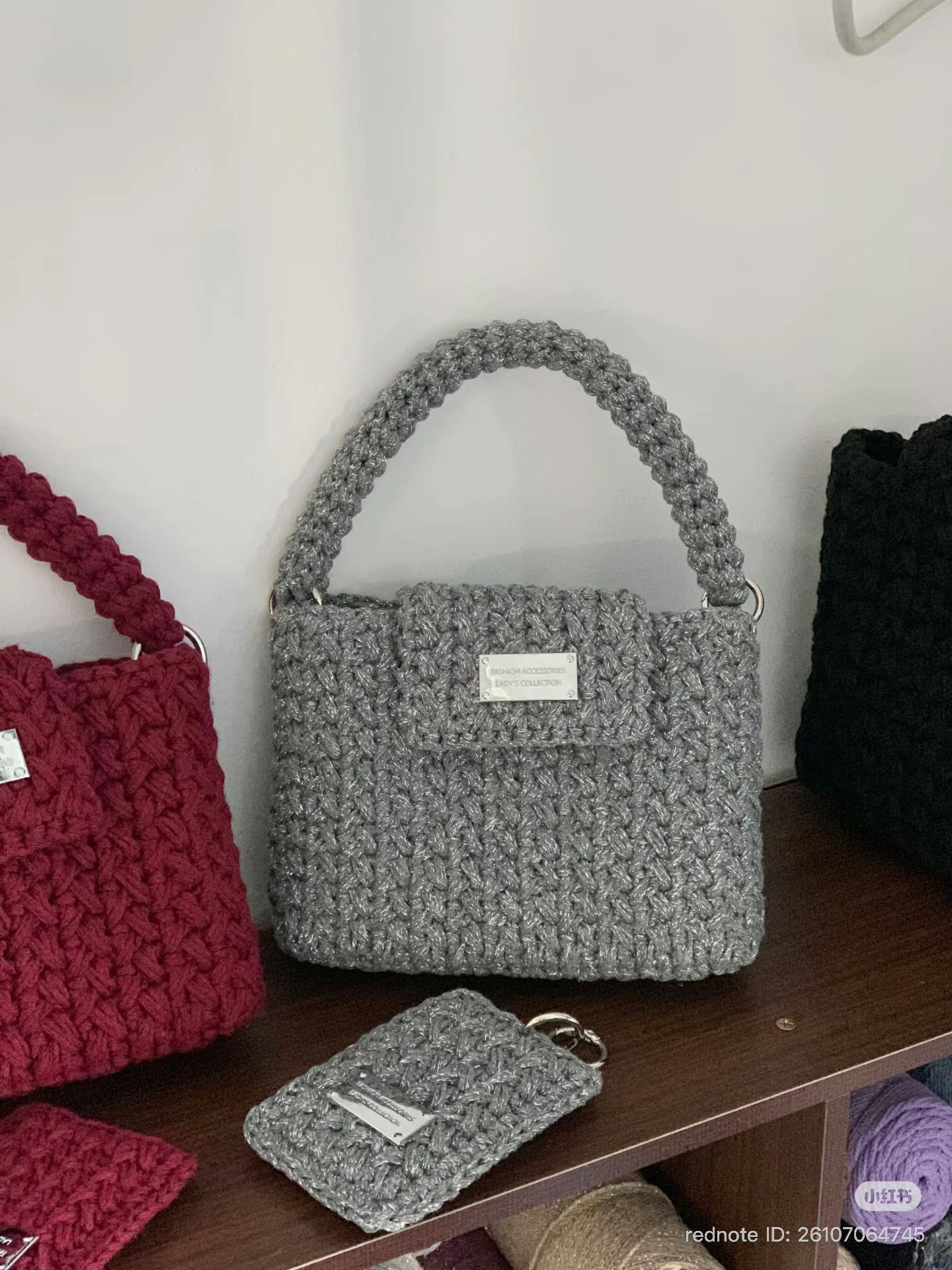 Silver Grey Crochet Handbag Pattern Tutorial