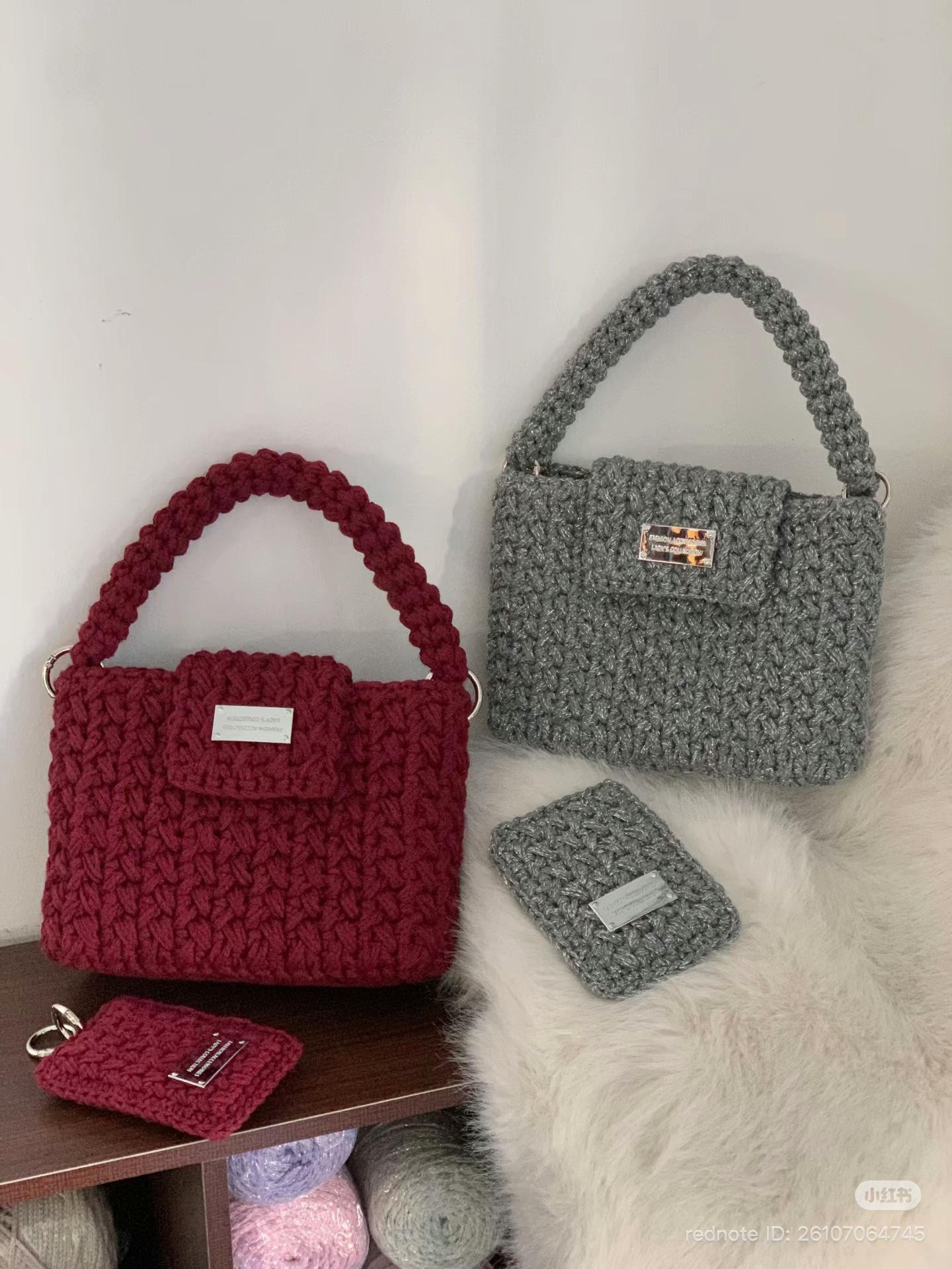Silver Grey Crochet Handbag Pattern Tutorial