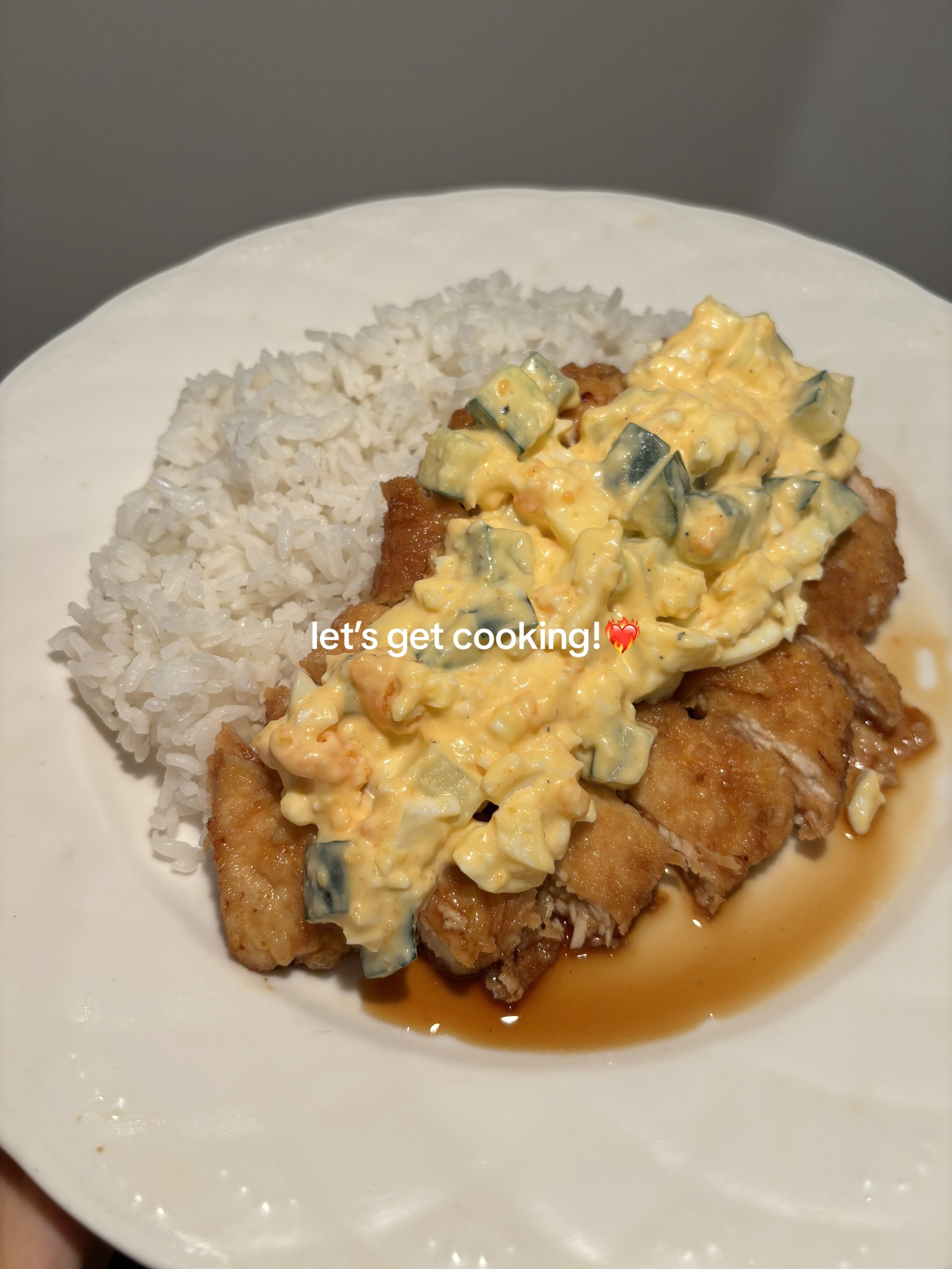 Simple and Delicious Chicken Nanban with Creamy Cucumber Sauce