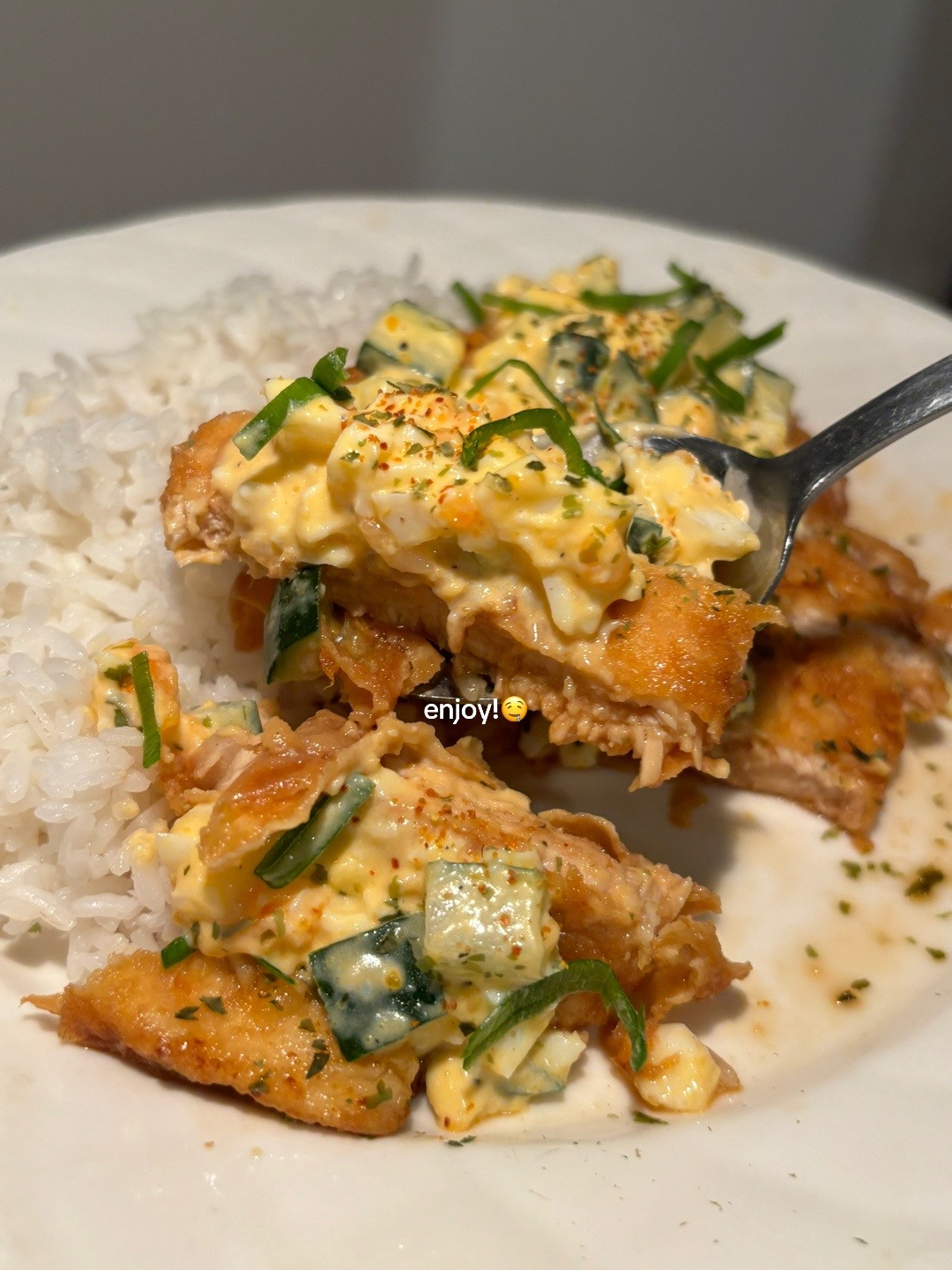 Simple and Delicious Chicken Nanban with Creamy Cucumber Sauce