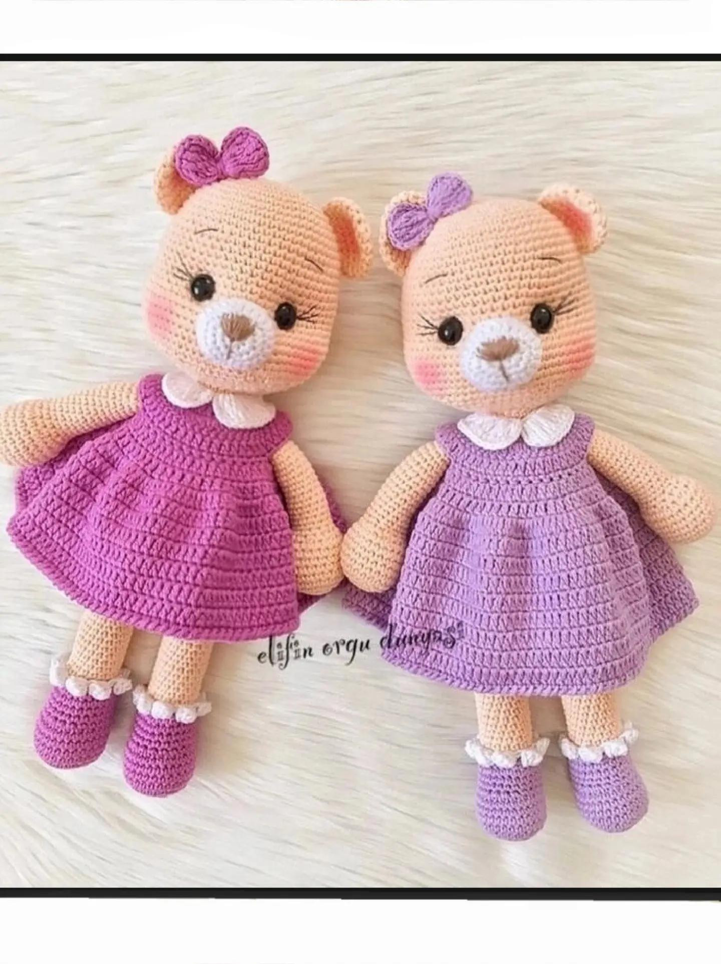 Схема амигуруми мишка в платье