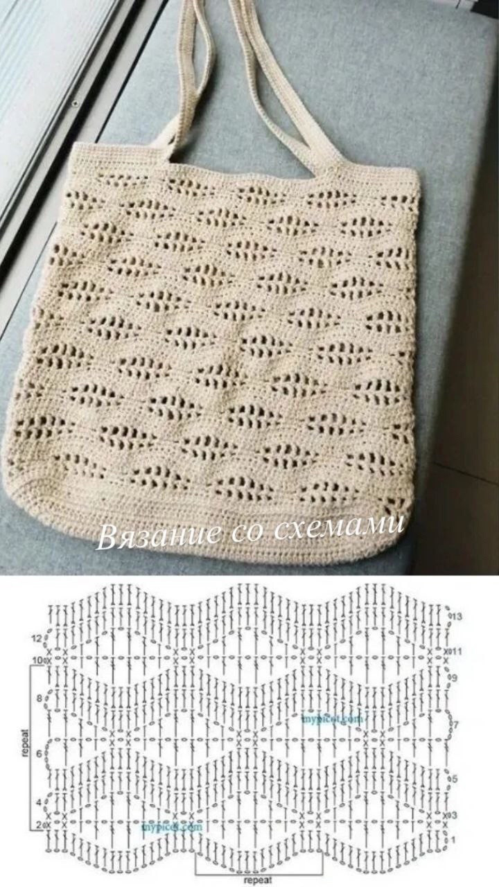 Схема сумки Монголия от MayaKiss - вязание крючком