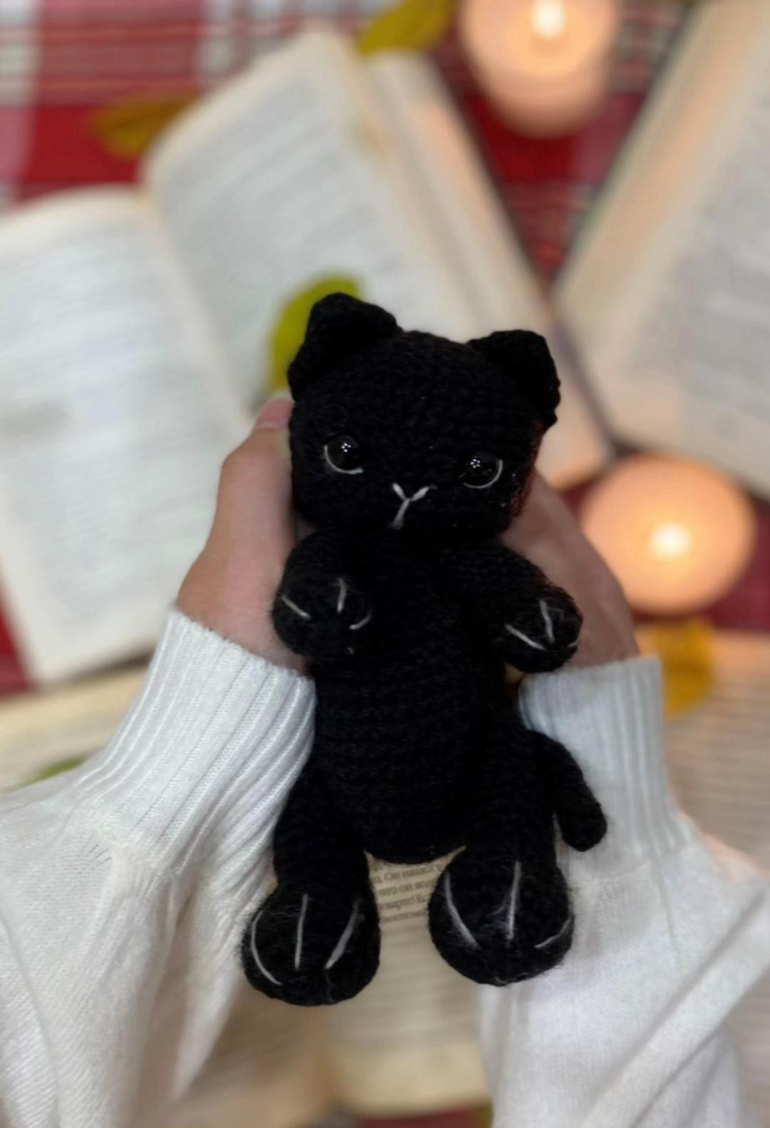 Схема вязания амигуруми черного котенка крючком