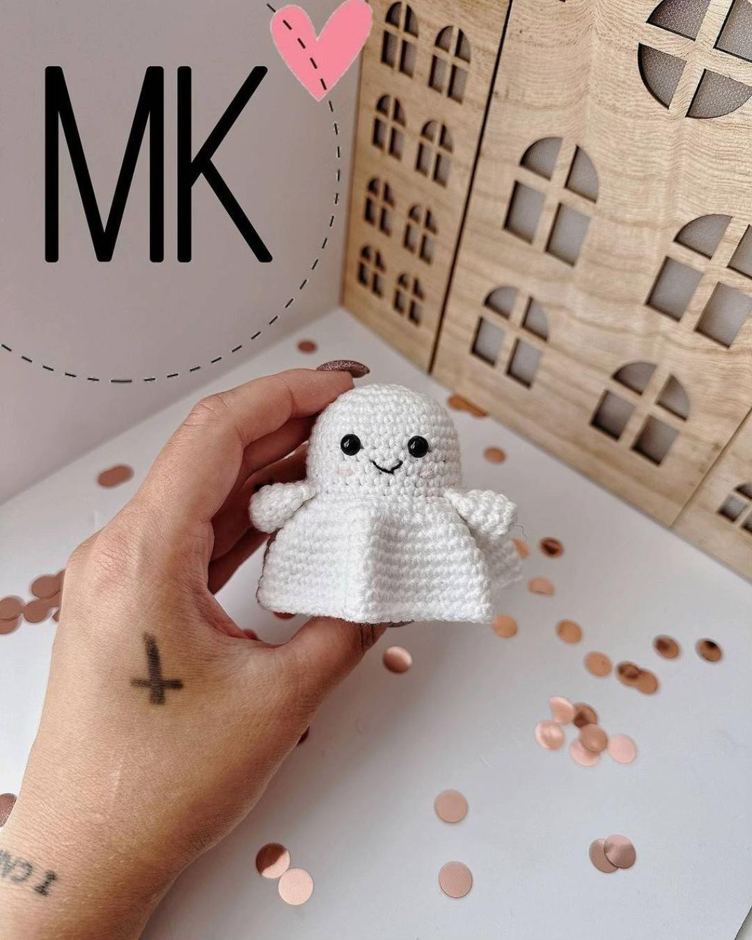 Схема вязания амигуруми привидение