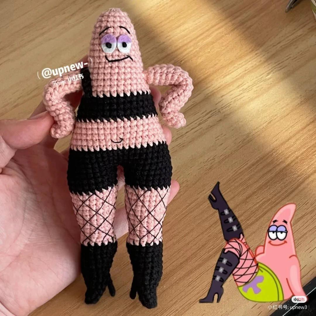 Схема вязания бумбокс Патрика (Sexy Patrick) крючком
