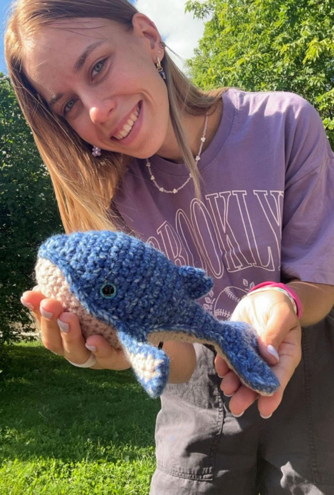 Схема вязания кита крючком от Nastik Toys