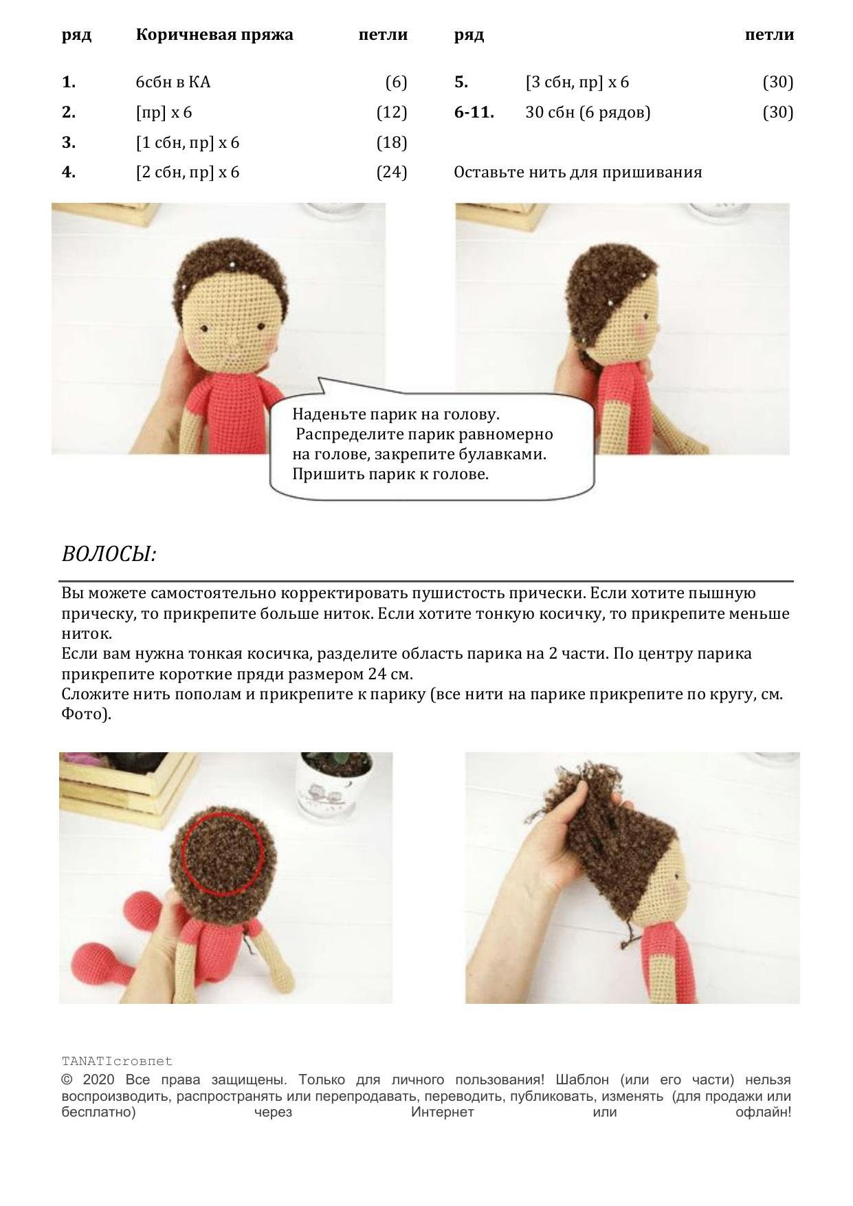 Схема вязания крючком куклы Теона: материалы, пошаговые инструкции и фото для создания головы и тела