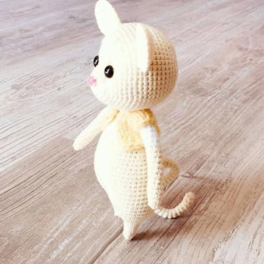 Схема вязания крючком мышки Маша с бантом