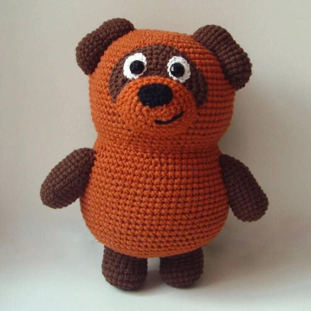 Схема вязания крючком плюшевого медведя амигуруми
