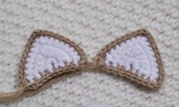 Схема вязания крючком ушек для ободка или шапки, пошаговое описание и графическая инструкция