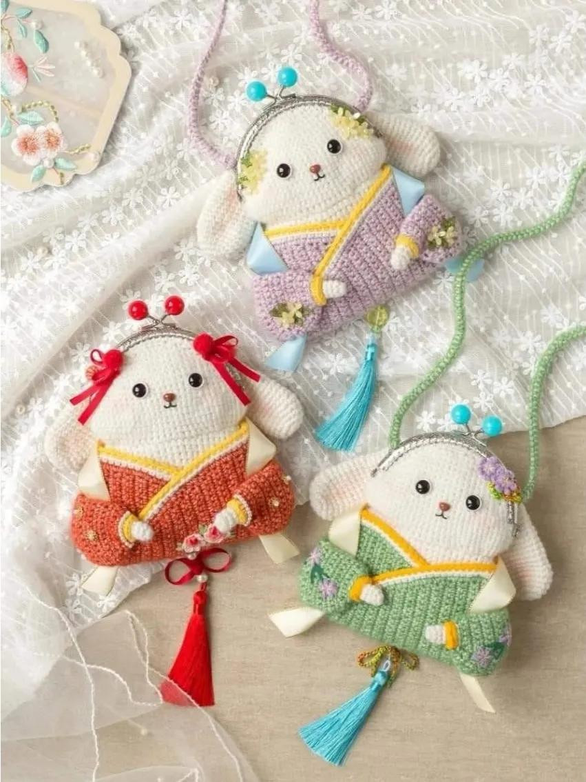 Схема вязания сумочки Зайка в традиционном стиле