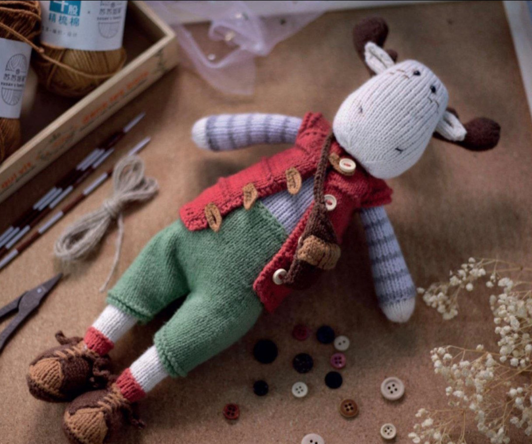 Схема в'язання оленя Christopher спицями