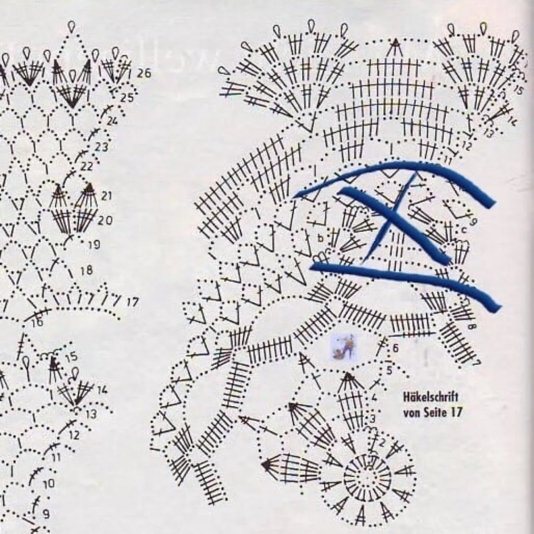 Схемы вязания ажурных салфеток крючком, цветные примеры и инструкции