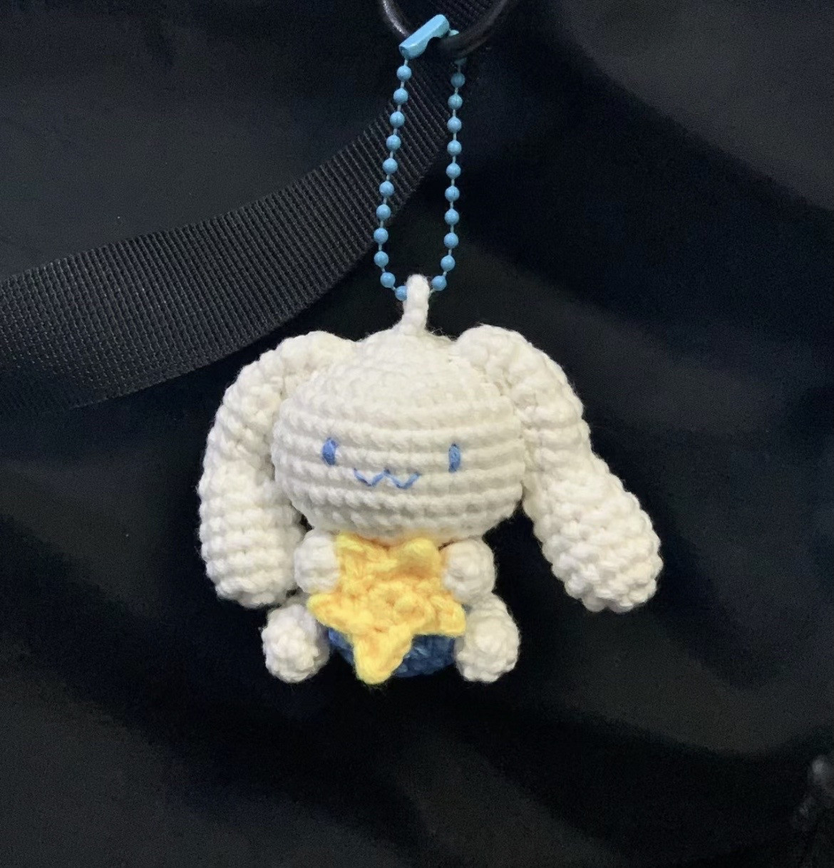 Small Cinnamoroll Crochet Keychain Pattern Chart