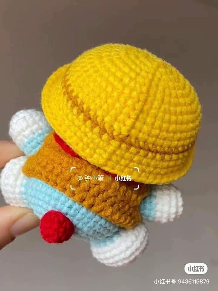 Small Classic Doraemon Crochet Doll Pattern