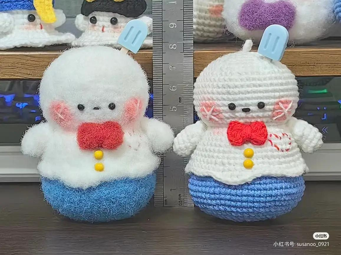 Smiling Snowman Crochet Pattern Chart (Milk Cotton Version)