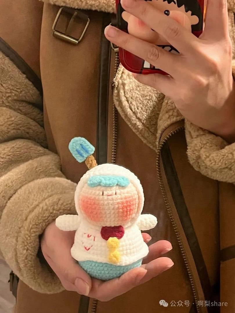 Smiling Snowman Dumpling Crochet Pattern