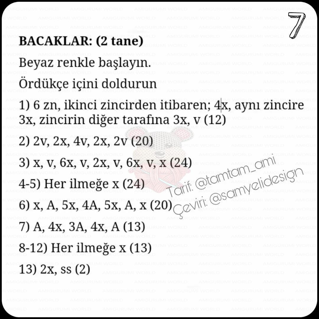 Snoopy Ücretsiz Amigurumi Tarifi - Tamamlanmış Örgü Şablonu ve Malzemeler Listesi