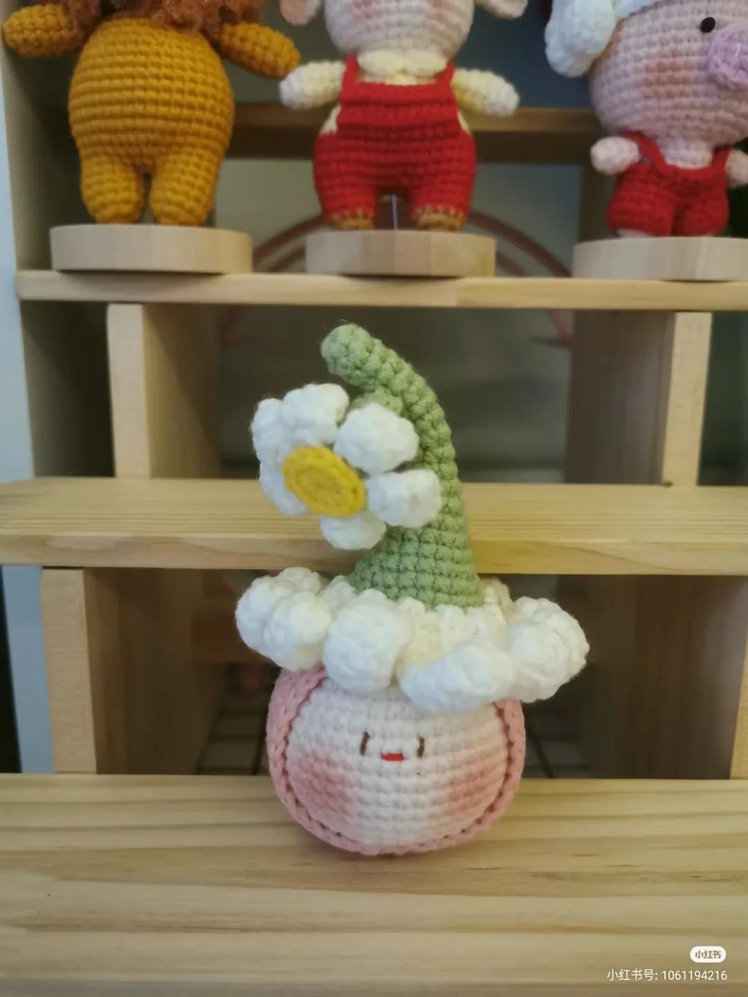 Sơ đồ móc len búp bê hoa hướng dương dễ thương