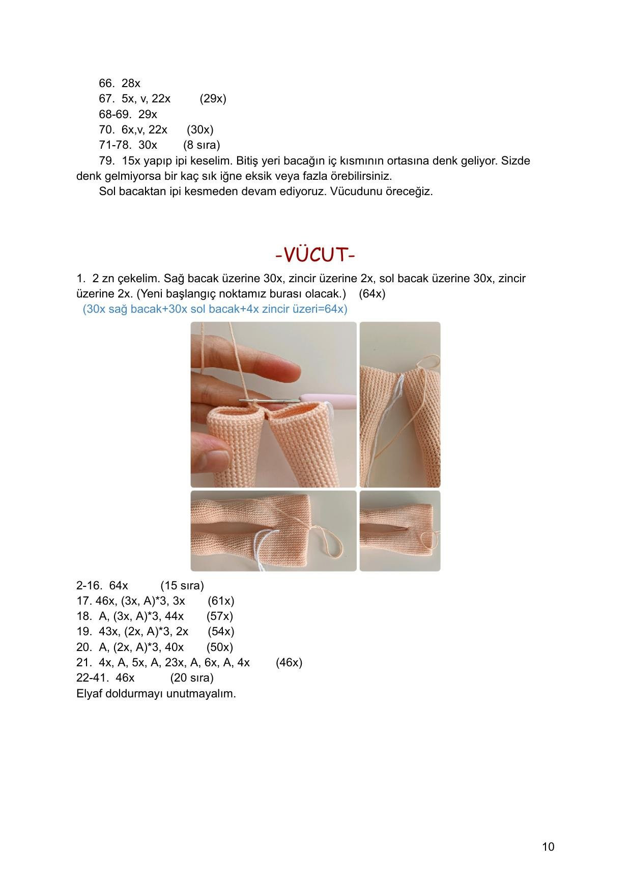 Sơ đồ móc len búp bê Kìraz với chó con, mặc áo đỏ quần xanh