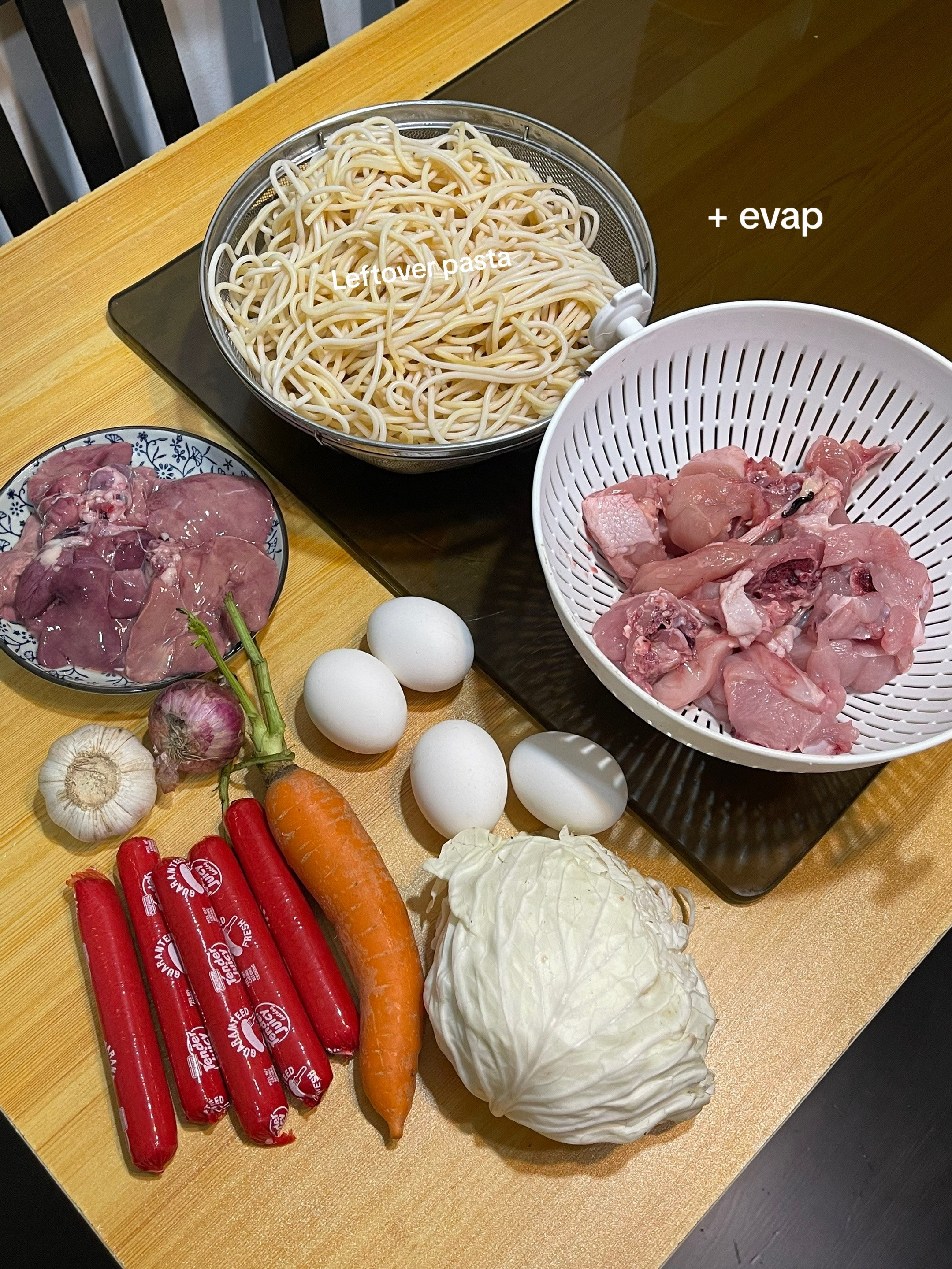 Sopas: Creamy Filipino Noodle Soup with Chicken, Liver, Sausage, and Hard-Boiled Eggs