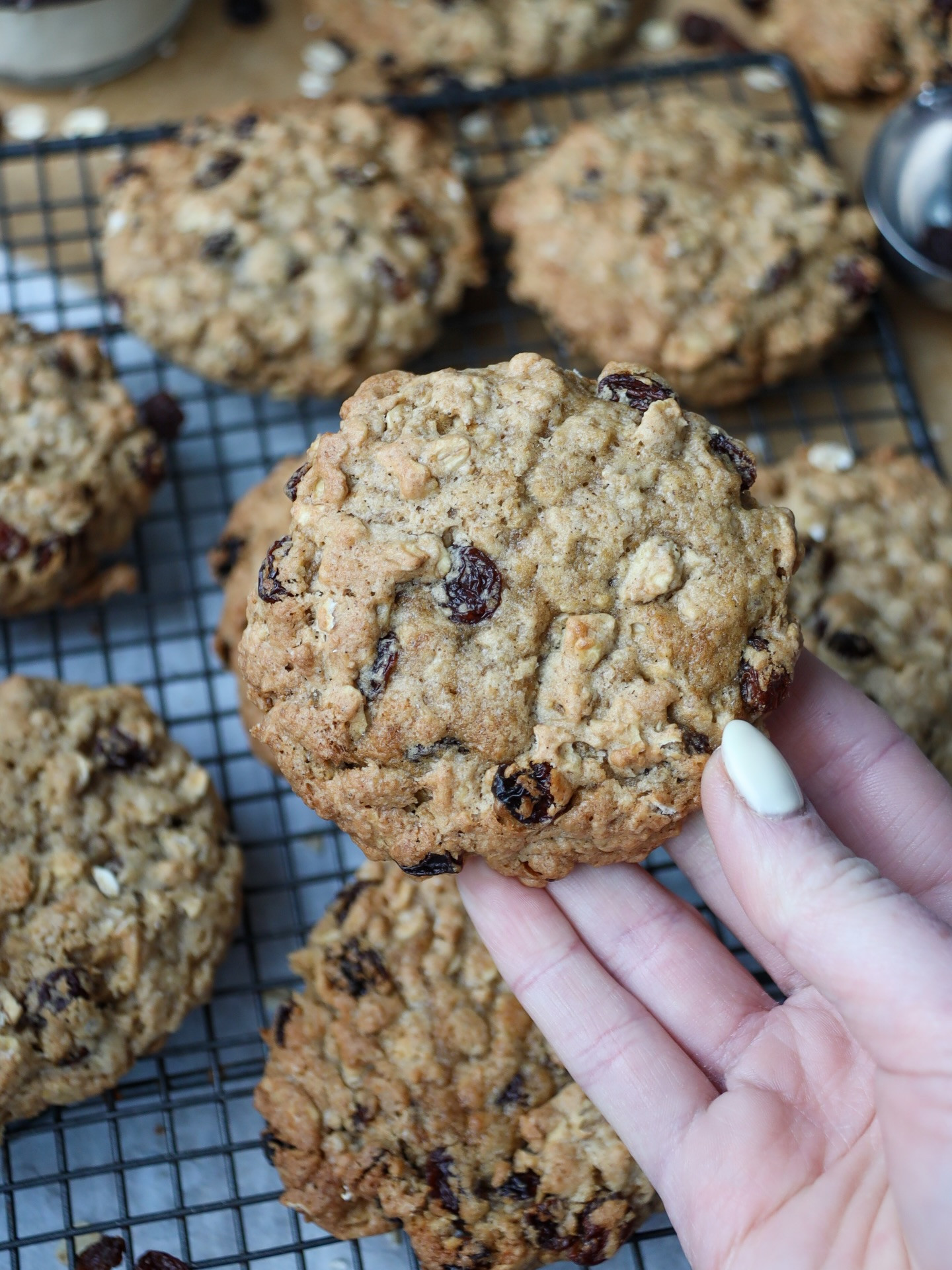 Sourdough Discard Oatmeal Raisin Cookies Recipe