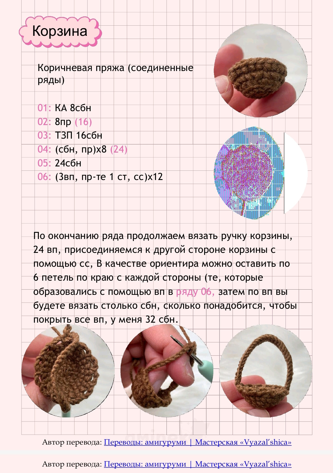 Спанч Боб с кроличьими ушами: схема амигуруми