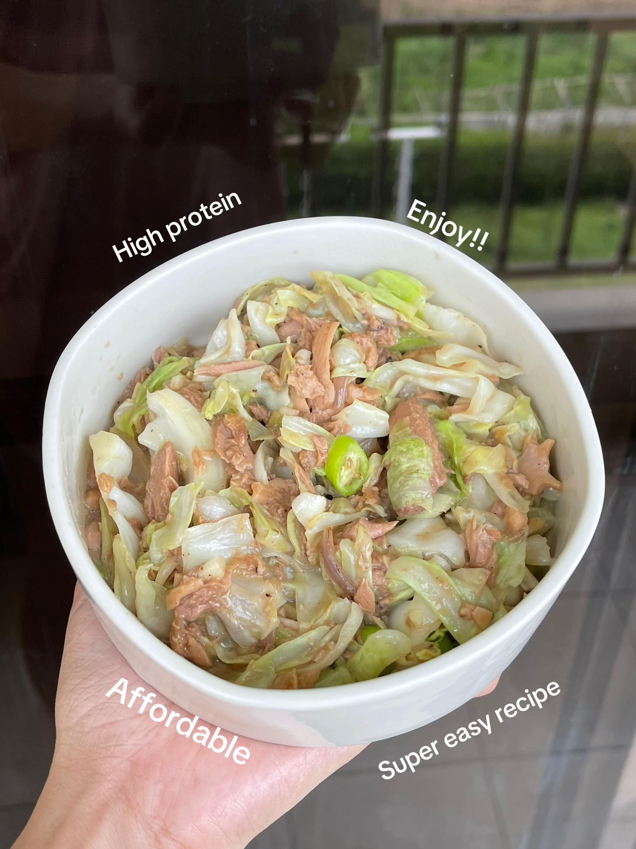 Spicy Tuna Cabbage - Dorm Meal Ulam Idea (10 mins recipe)