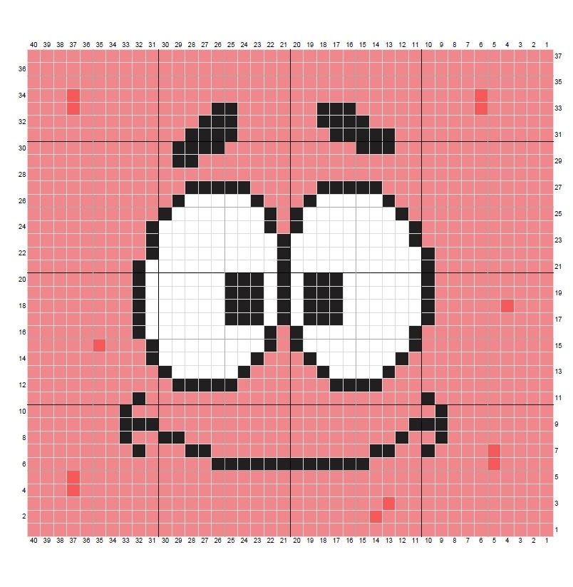 SpongeBob SquarePants Tapestry Crochet Pixel Charts: SpongeBob, Patrick Star, Squidward Tentacles, Sandy Cheeks and Garry