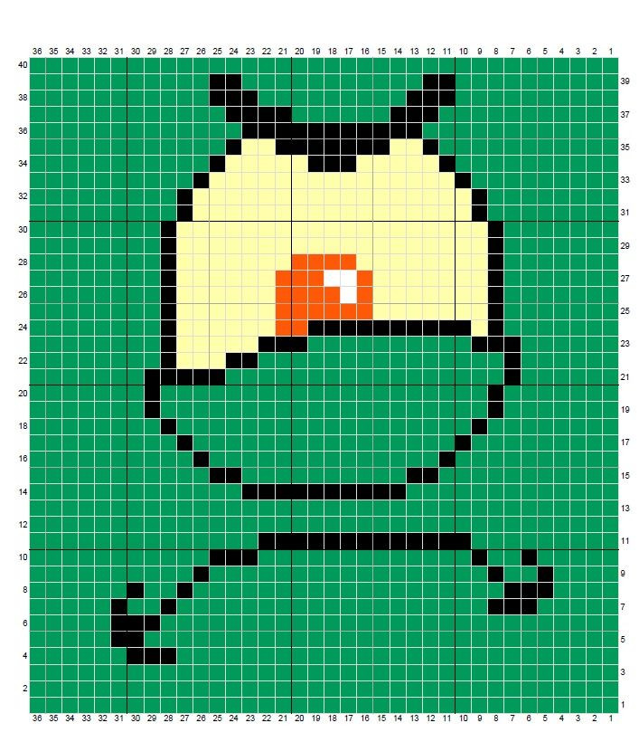 SpongeBob SquarePants Tapestry Crochet Pixel Charts: SpongeBob, Patrick Star, Squidward Tentacles, Sandy Cheeks and Garry