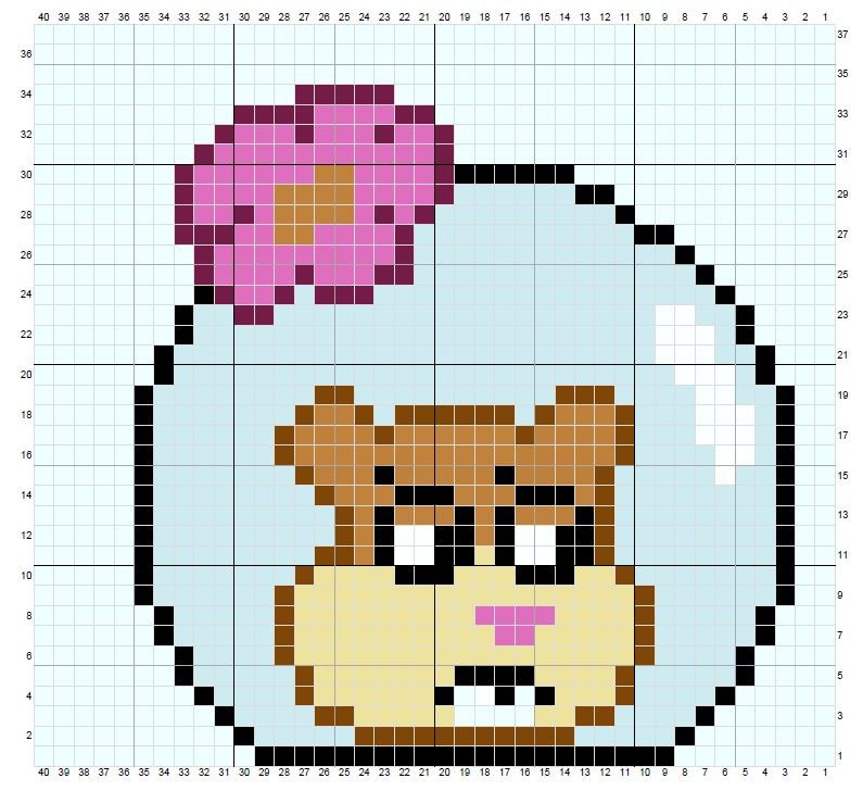 SpongeBob SquarePants Tapestry Crochet Pixel Charts: SpongeBob, Patrick Star, Squidward Tentacles, Sandy Cheeks and Garry