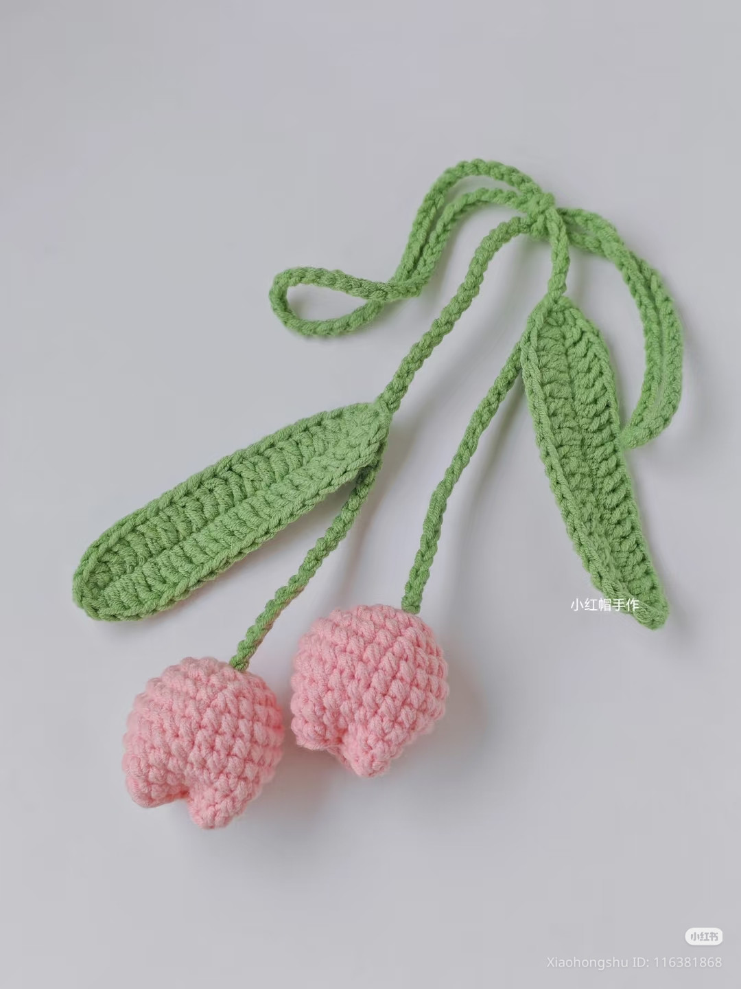 Spring Tulip Crochet Hair Tie Pattern