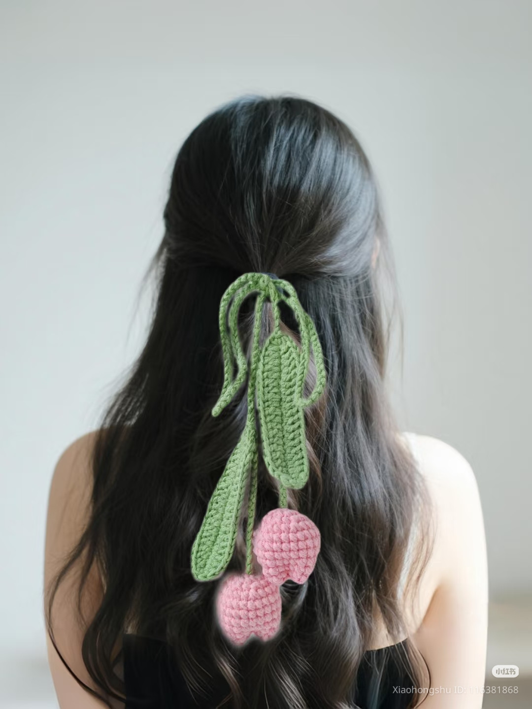 Spring Tulip Crochet Hair Tie Pattern