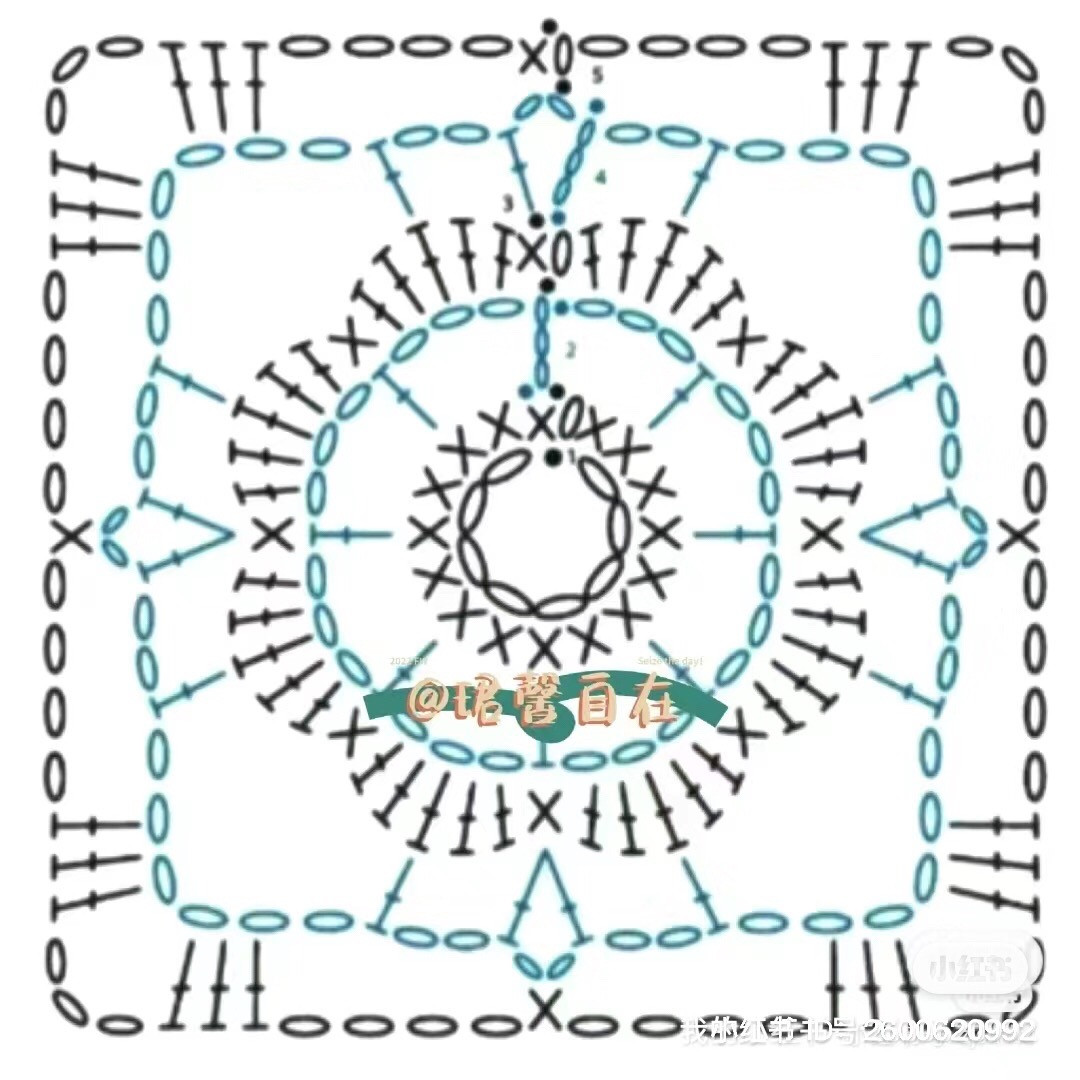 Square Crochet Motif Chart Collection Part 3