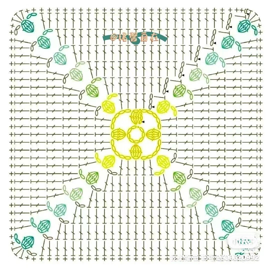 Square Crochet Motif Chart Collection Part 3