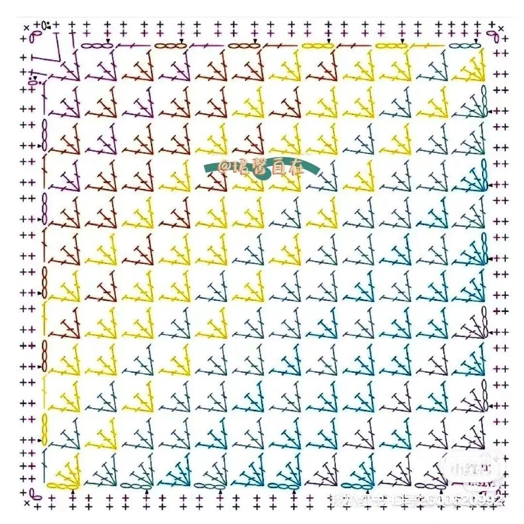 Square Crochet Motif Chart Collection Part 3