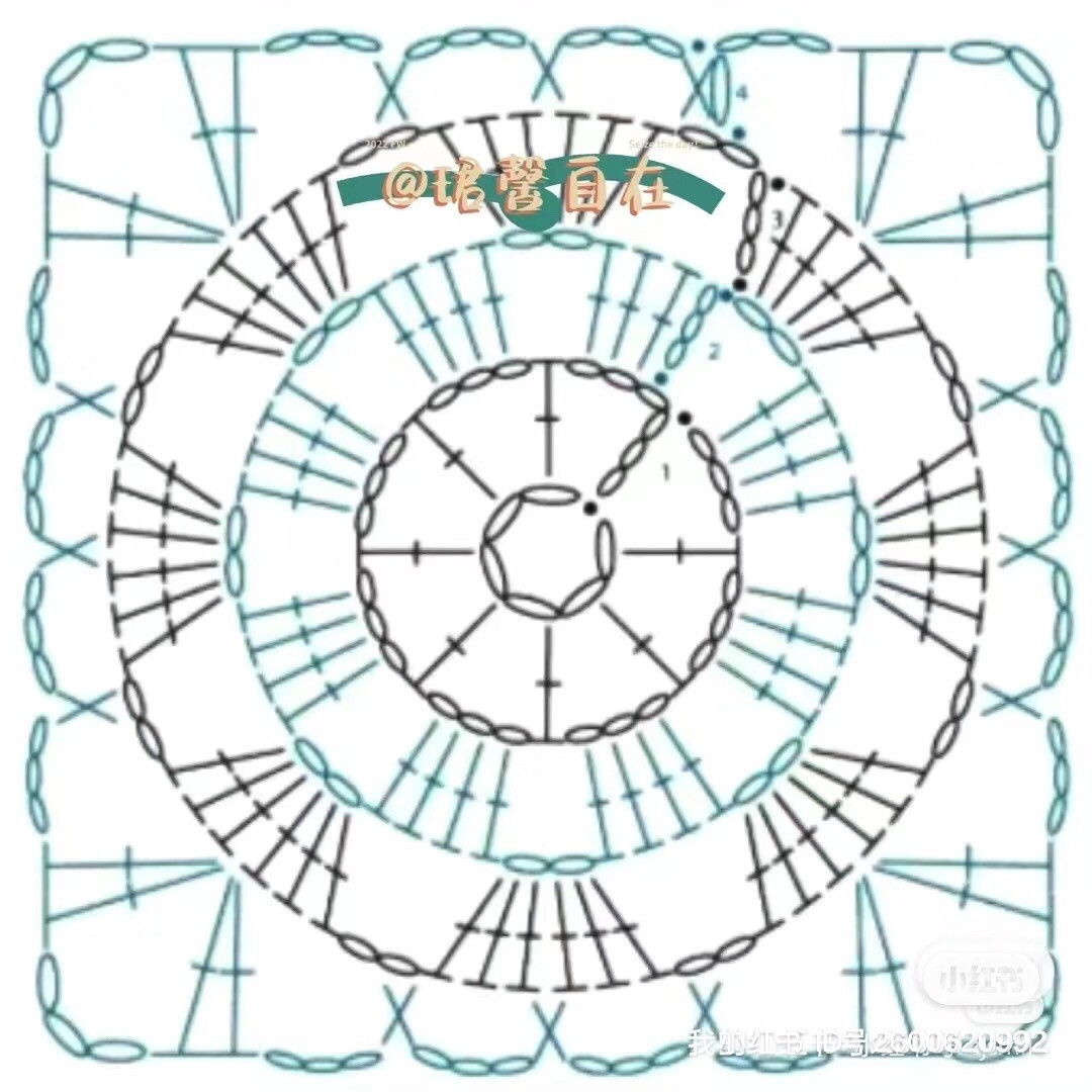 Square Crochet Motif Chart Collection Part 3