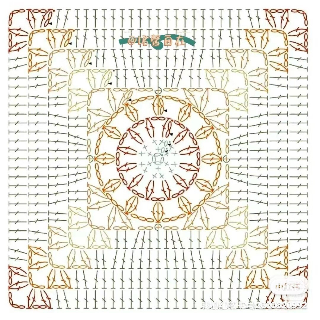 Square Crochet Motif Chart Collection Part 3