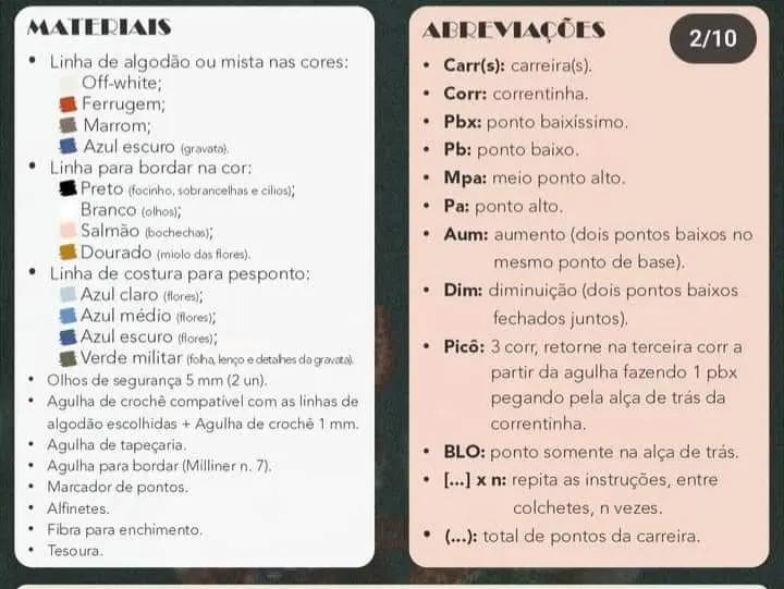 Sr e Sra Kim - Tutorial Completo de Crochê para Casais Raposa Amigurumi com Materiais e Abreviações